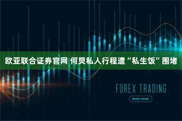 欧亚联合证券官网 何炅私人行程遭“私生饭”围堵